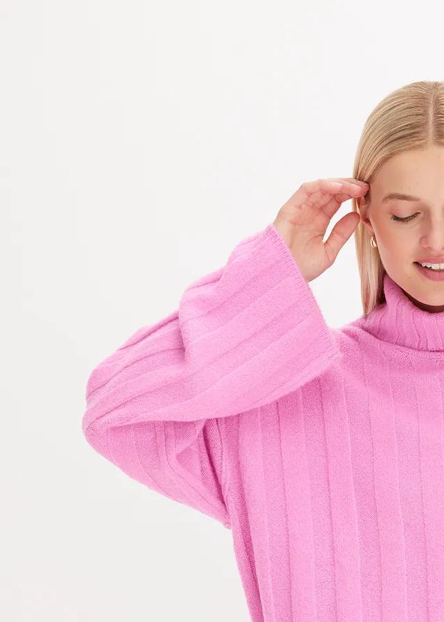 RÓŻOWY SWETER GOLF