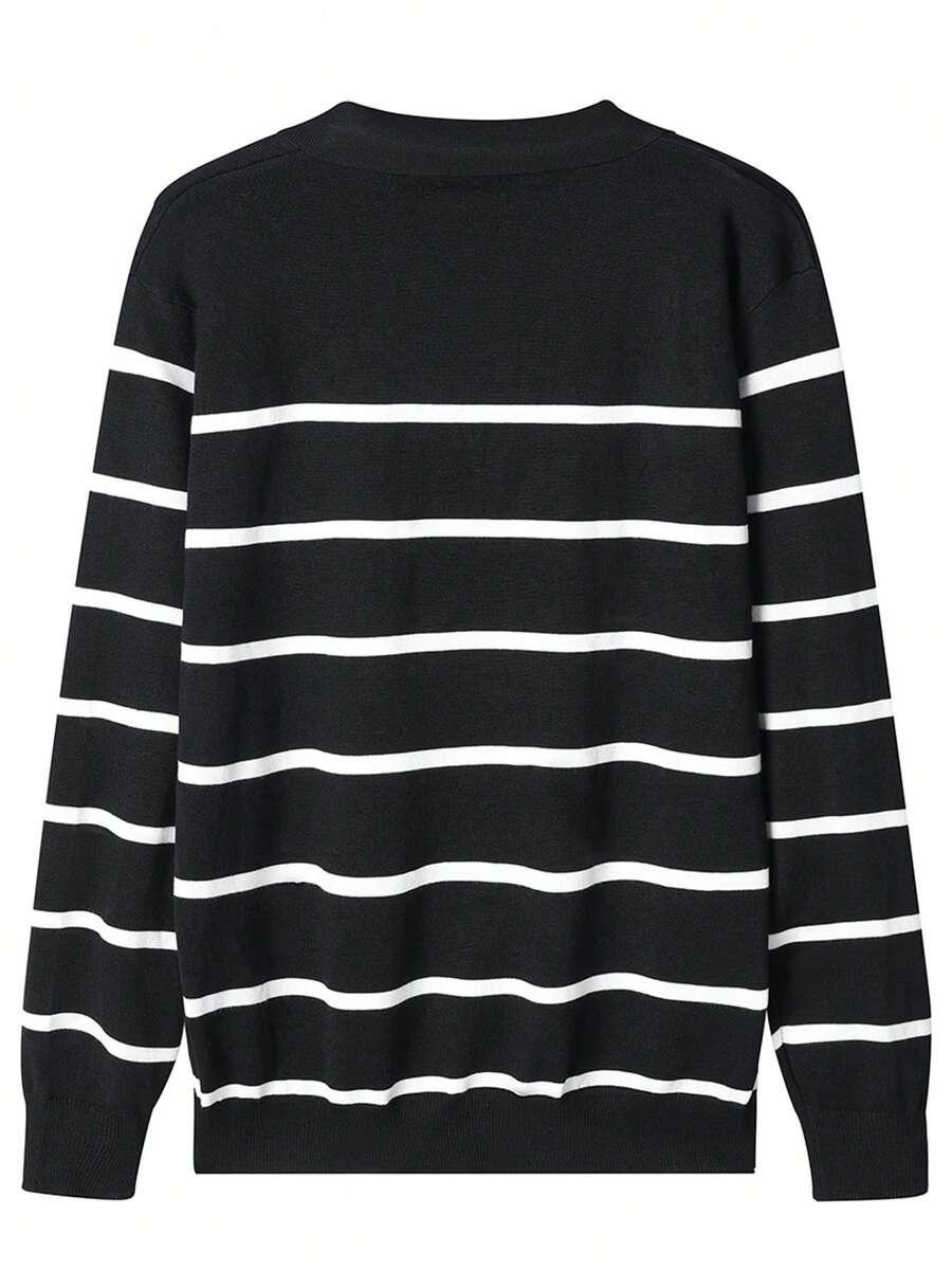 sweter w paski