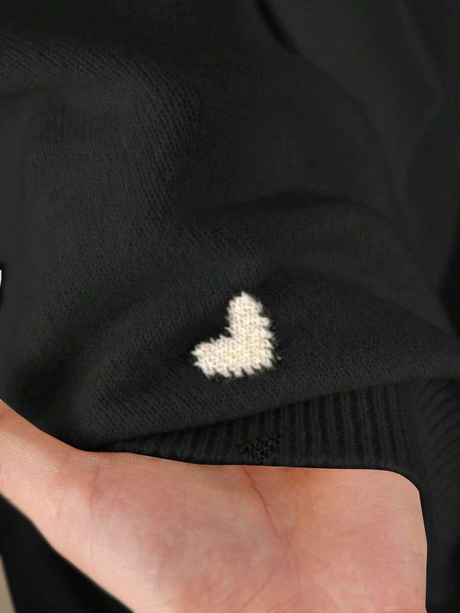 CZARNY SWETER WIĄZANIE