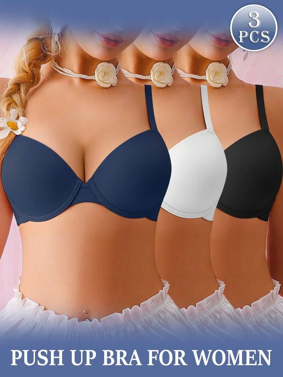 gładki biustonosz 3-pack