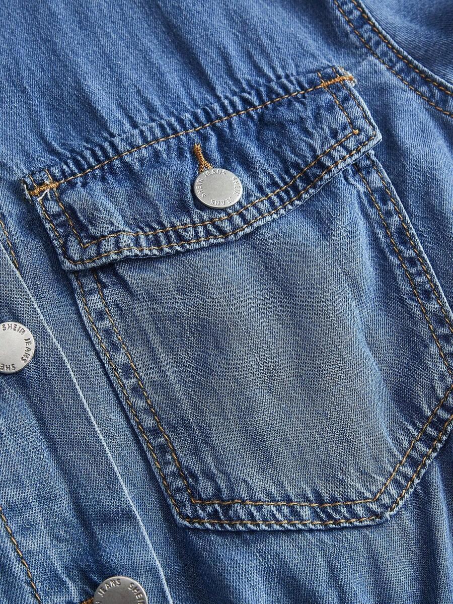 niebieska sukienka jeans 