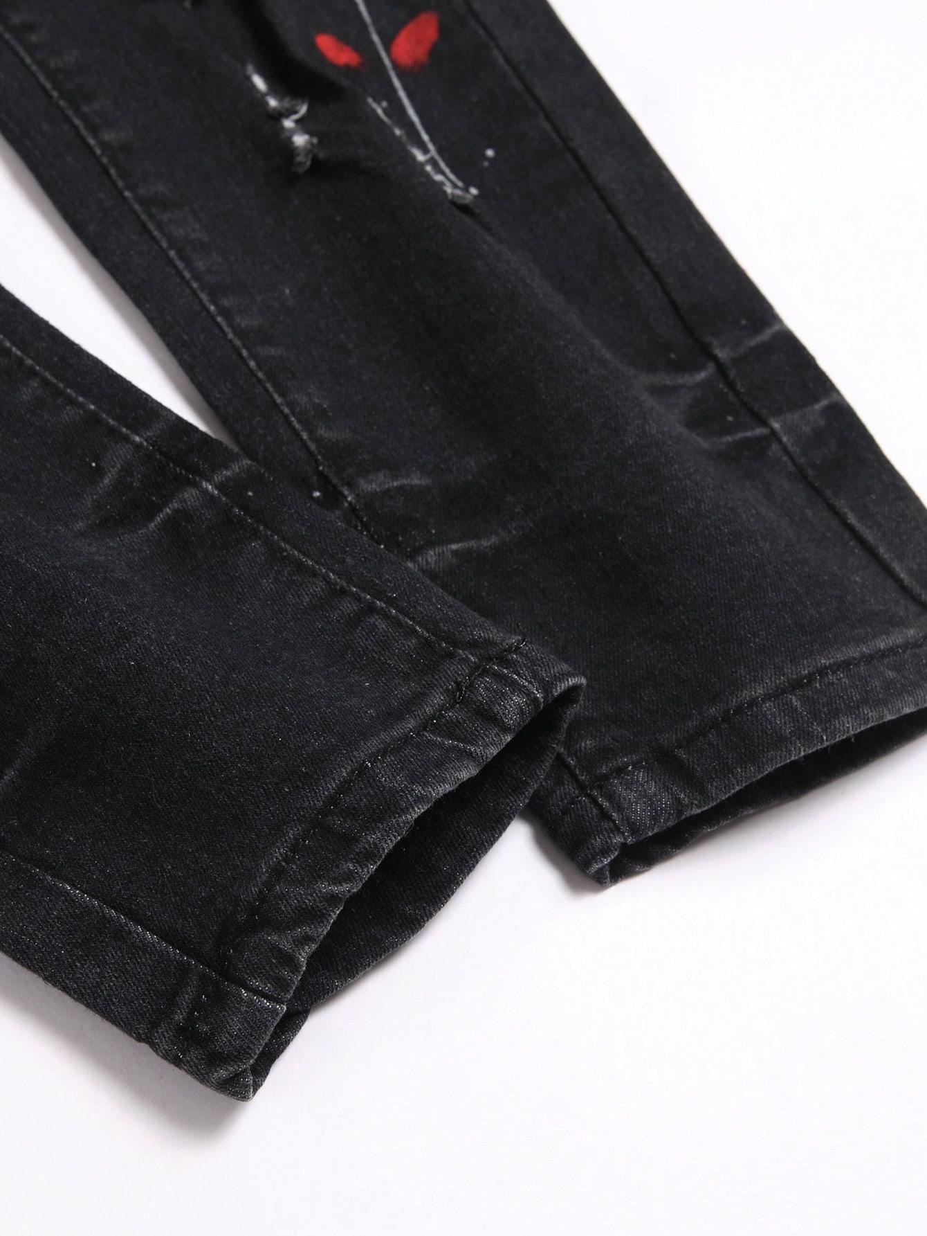 spodnie jeans przetarcia