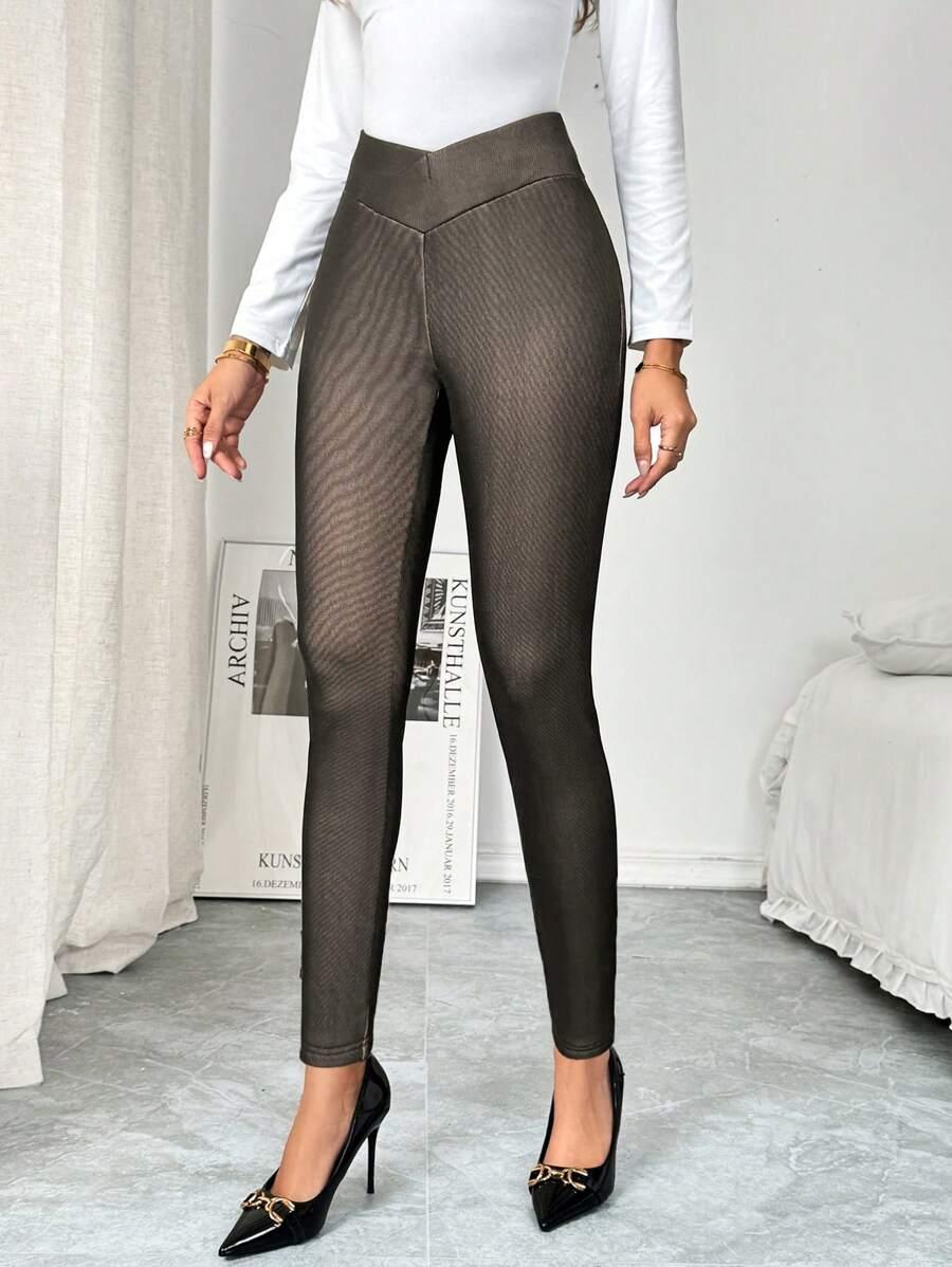 ocieplane legginsy asymetria