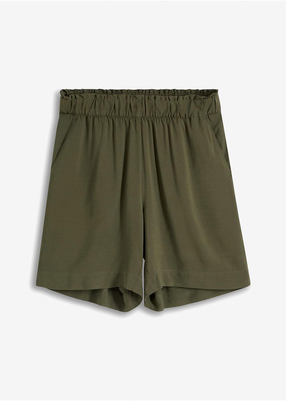zielone spodenki casual