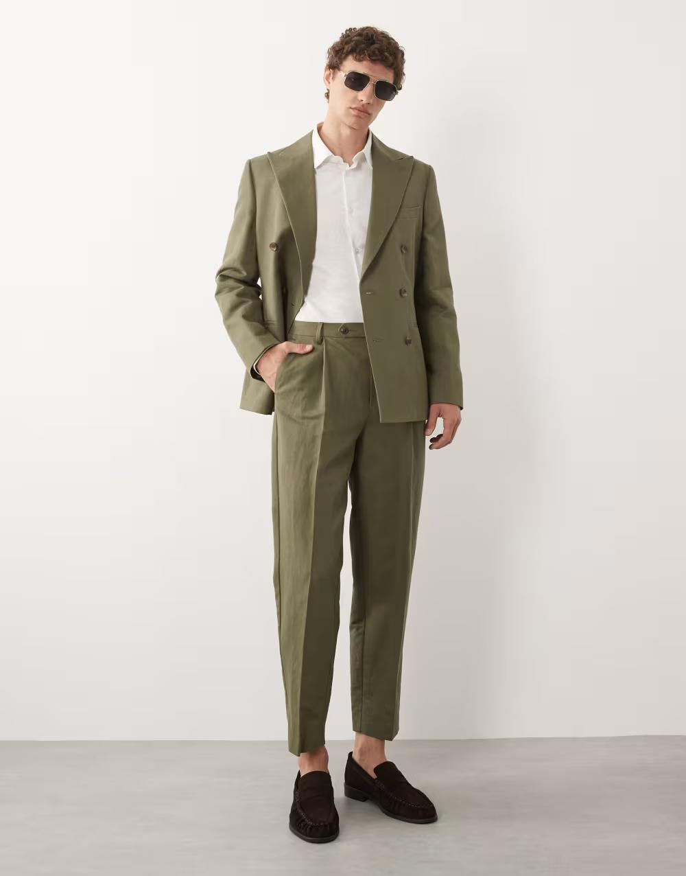 ZIELONE ELEGANCKIE SPODNIE zamek