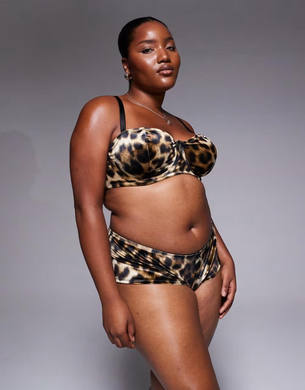 majtki szorty animal print