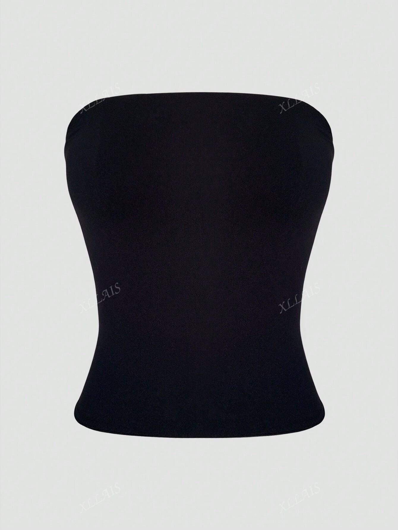 CZARNY DOPASOWANY TOP 