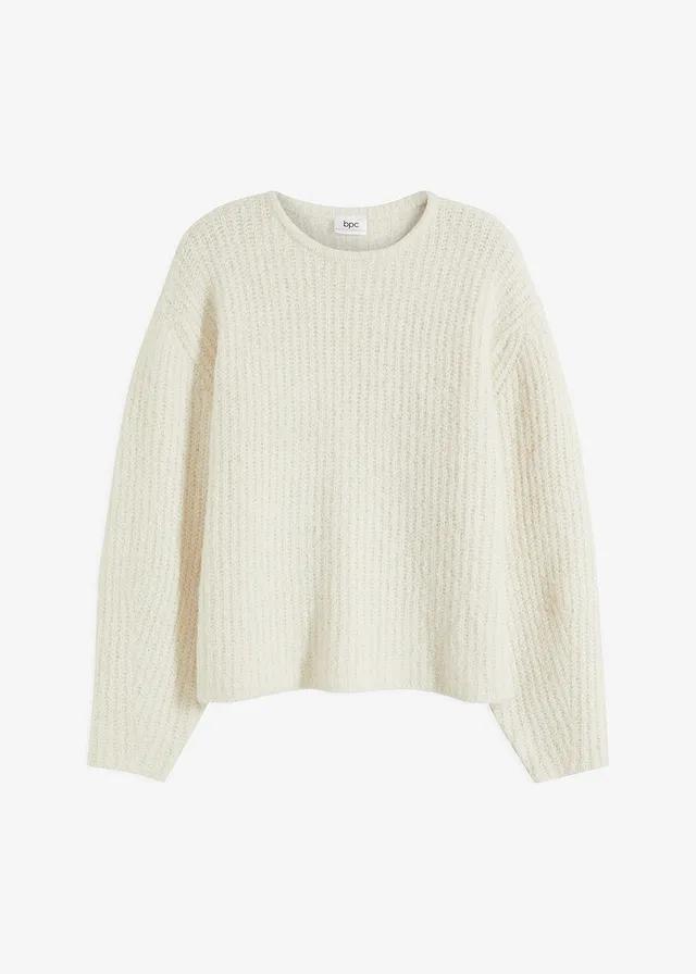 SWETER DAMSKI PLUS SIZE Z OKRĄGŁYM DEKOLTEM