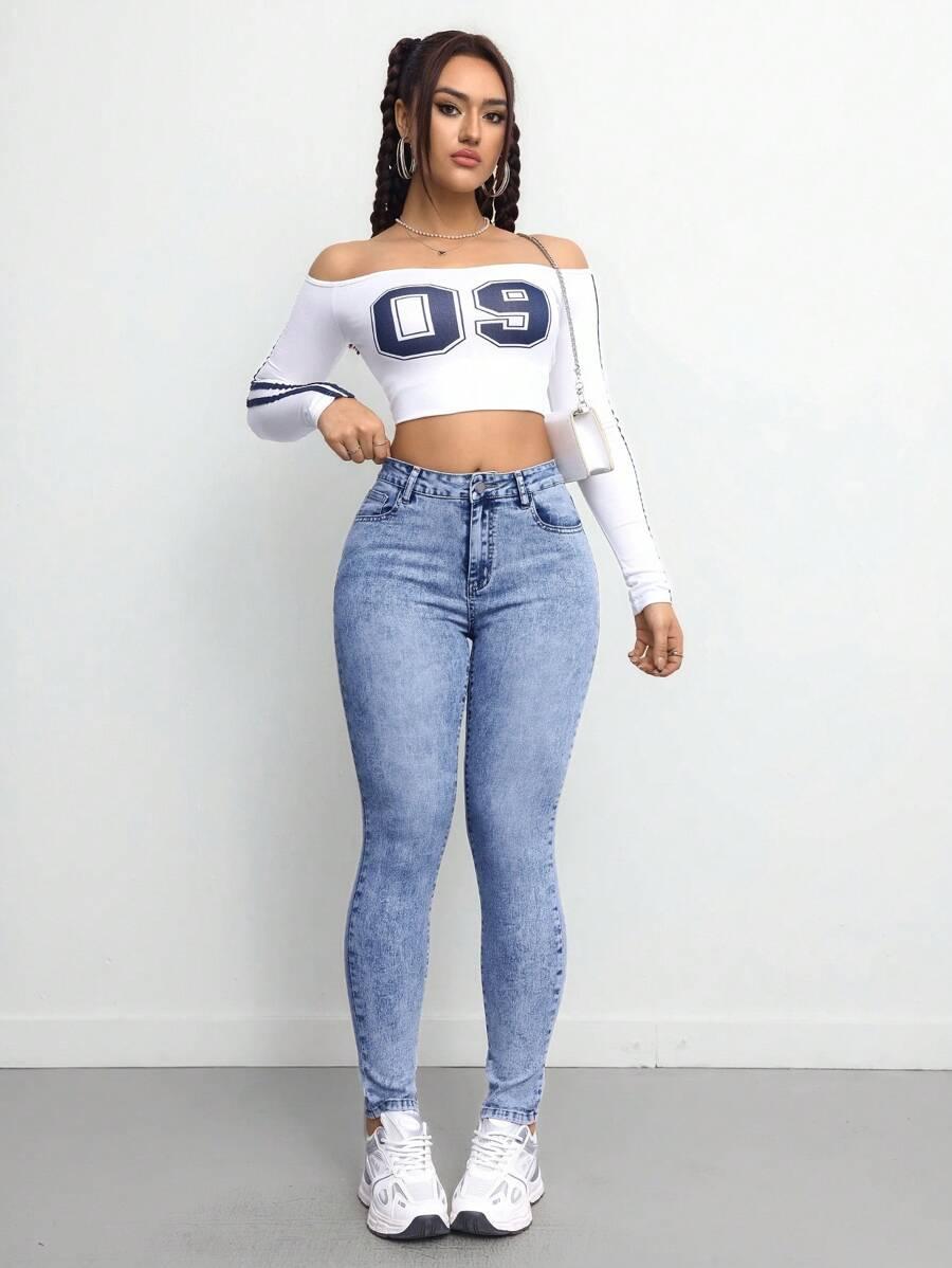 NIEBIESKIE SPODNIE JEANS