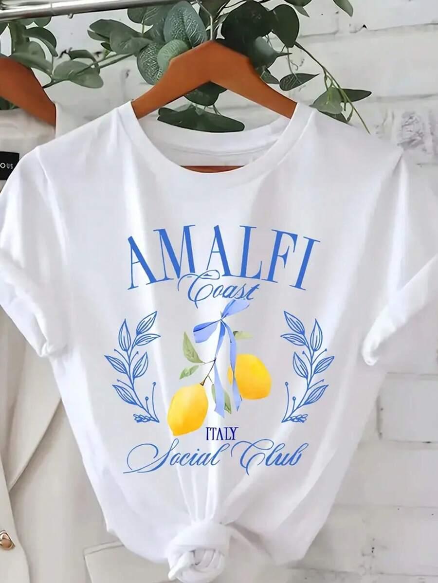 BIAŁY T-SHIRT NADRUK