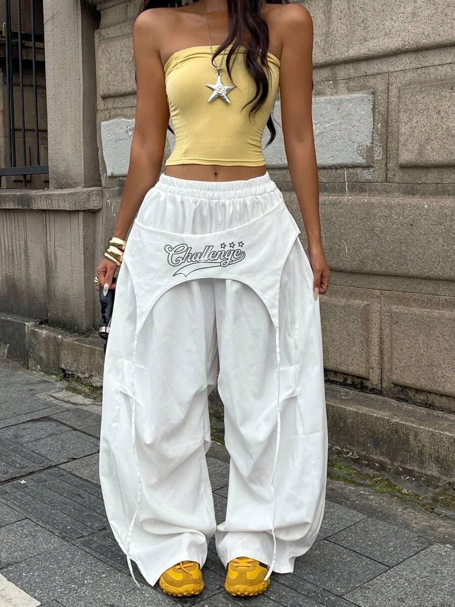 BIAŁE SPODNIE CASUAL