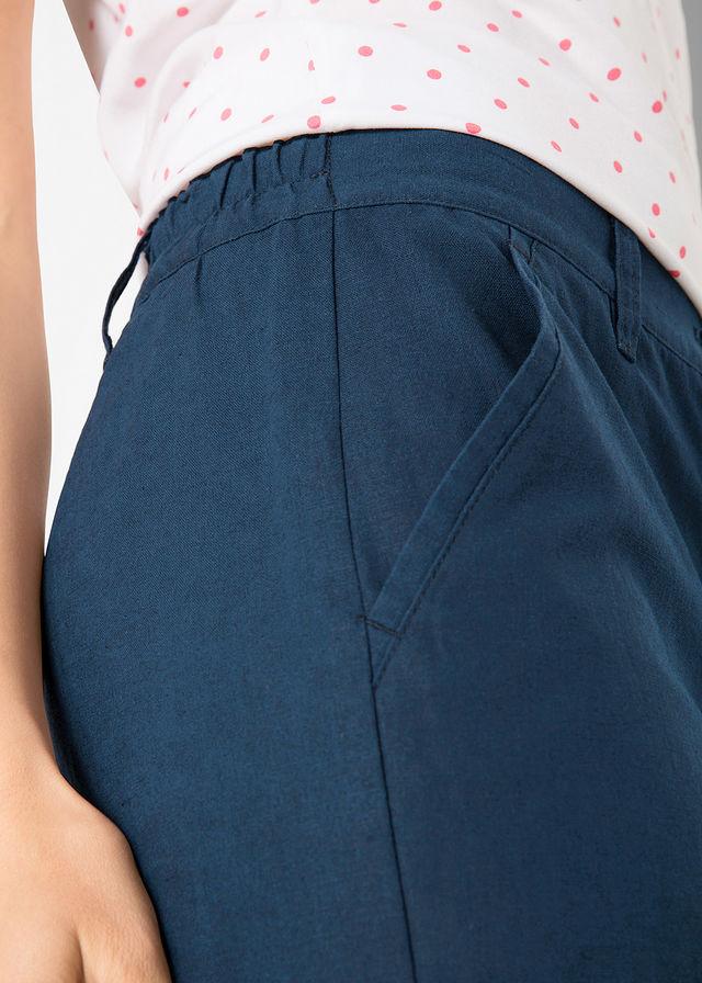 GRANATOWE SPODNIE CASUAL