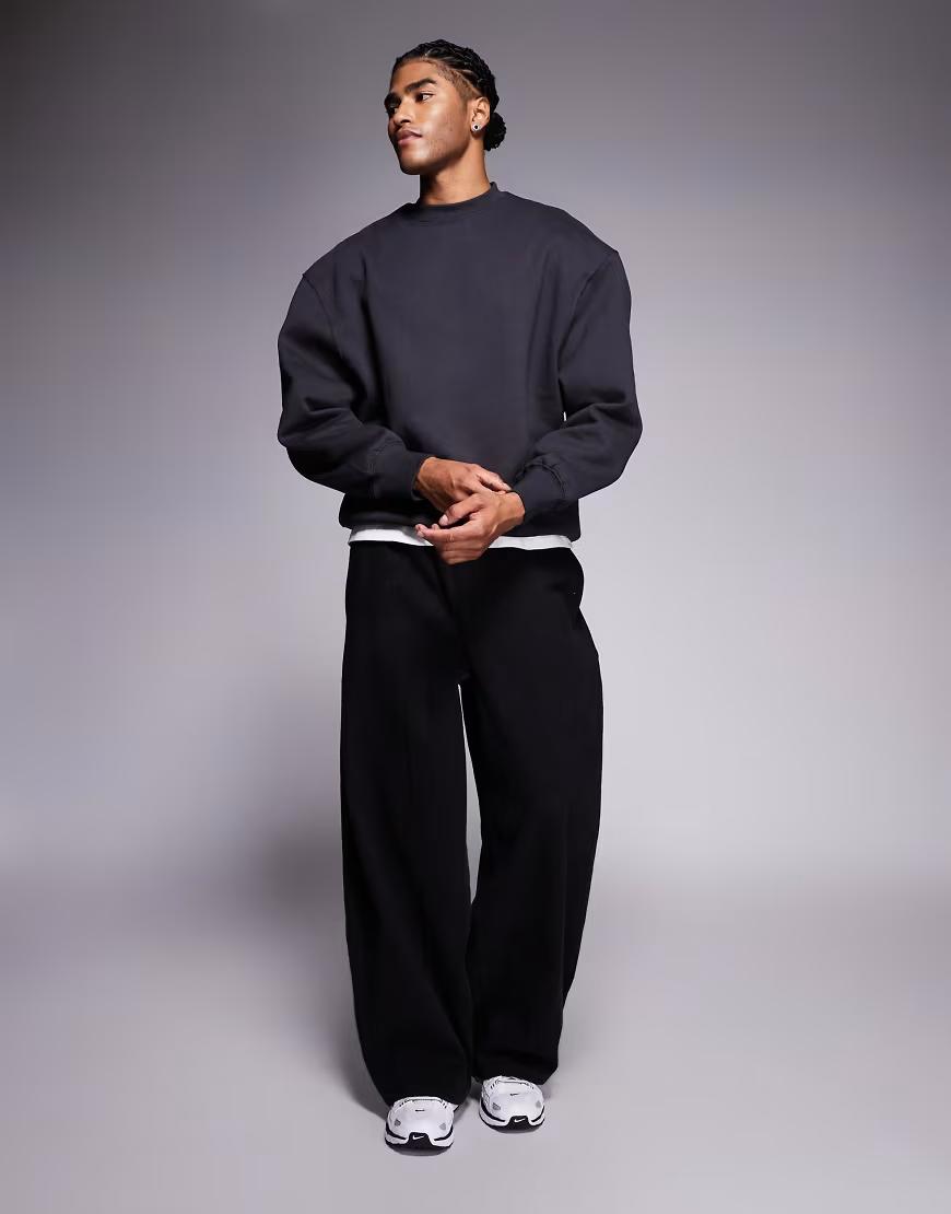 SZARA BLUZA OVERSIZED