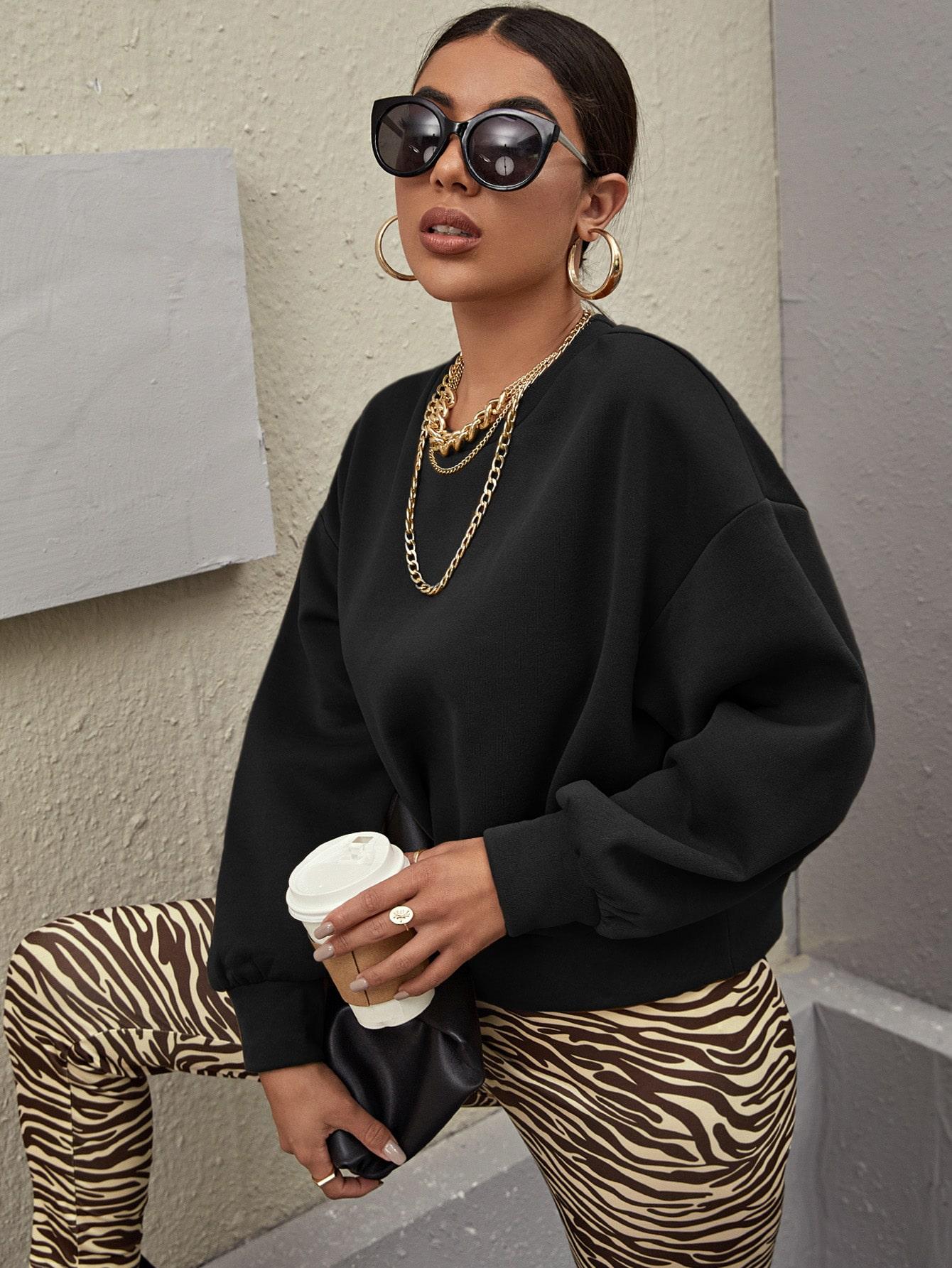 CZARNA BLUZA BASIC