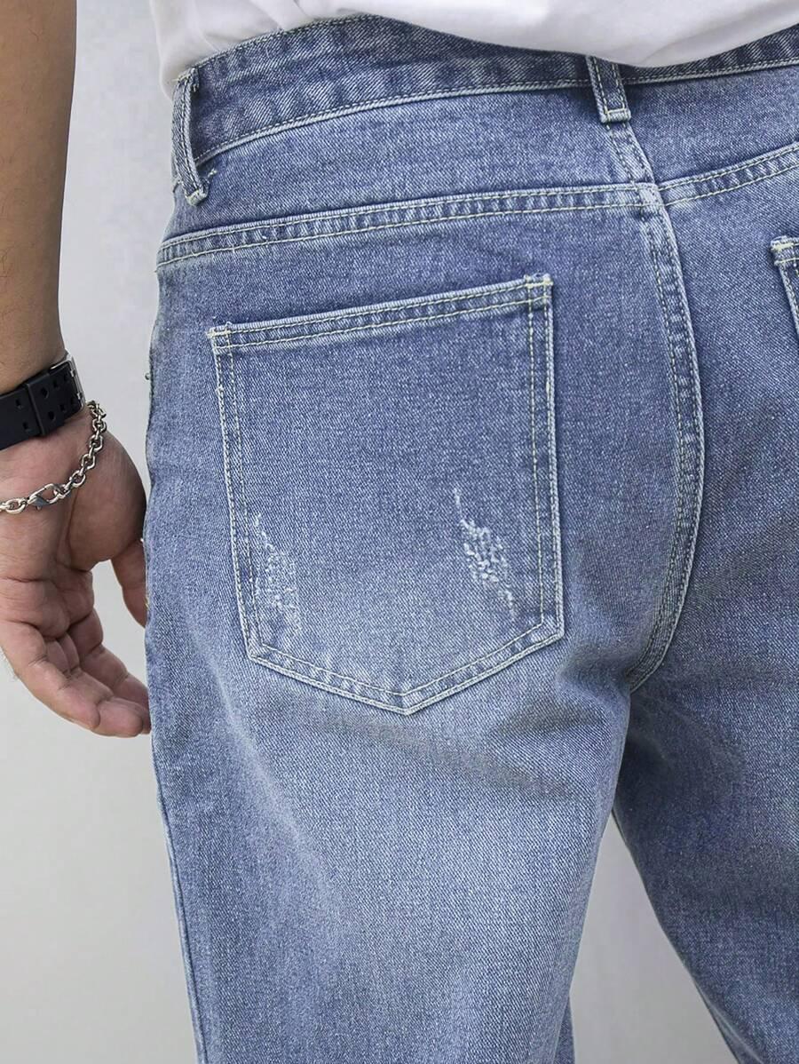 PROSTE SPODNIE JEANS KIESZENIE