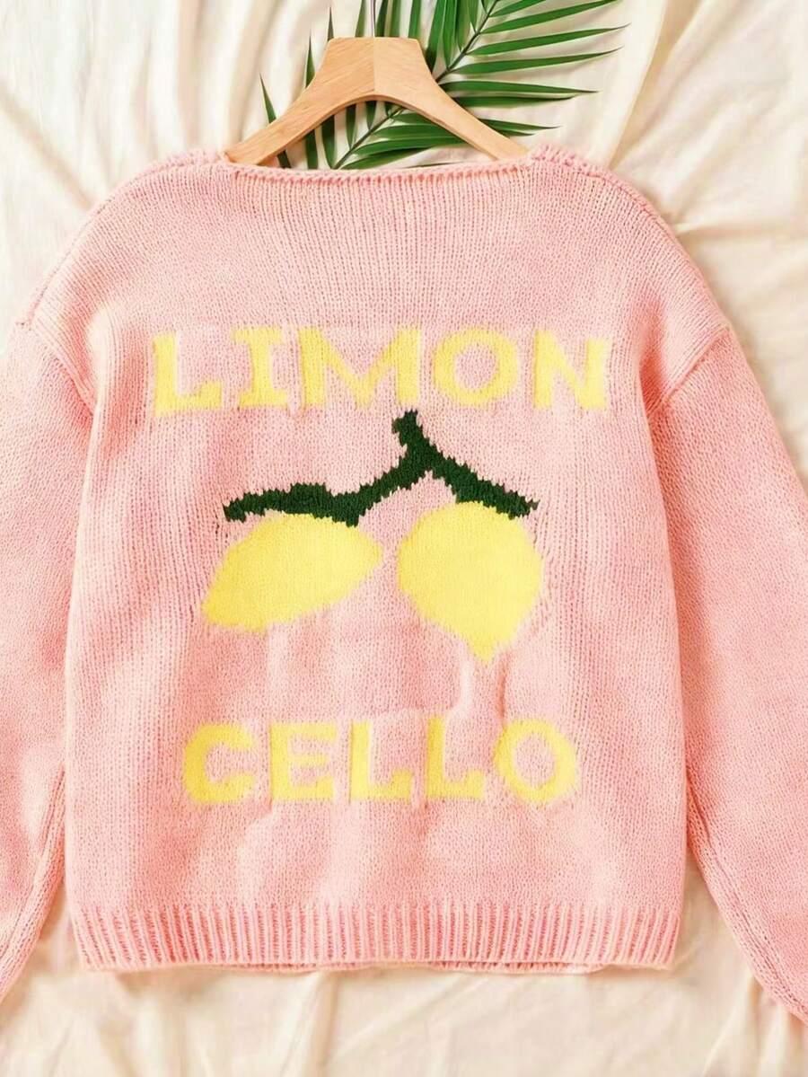 różowy sweter guziki