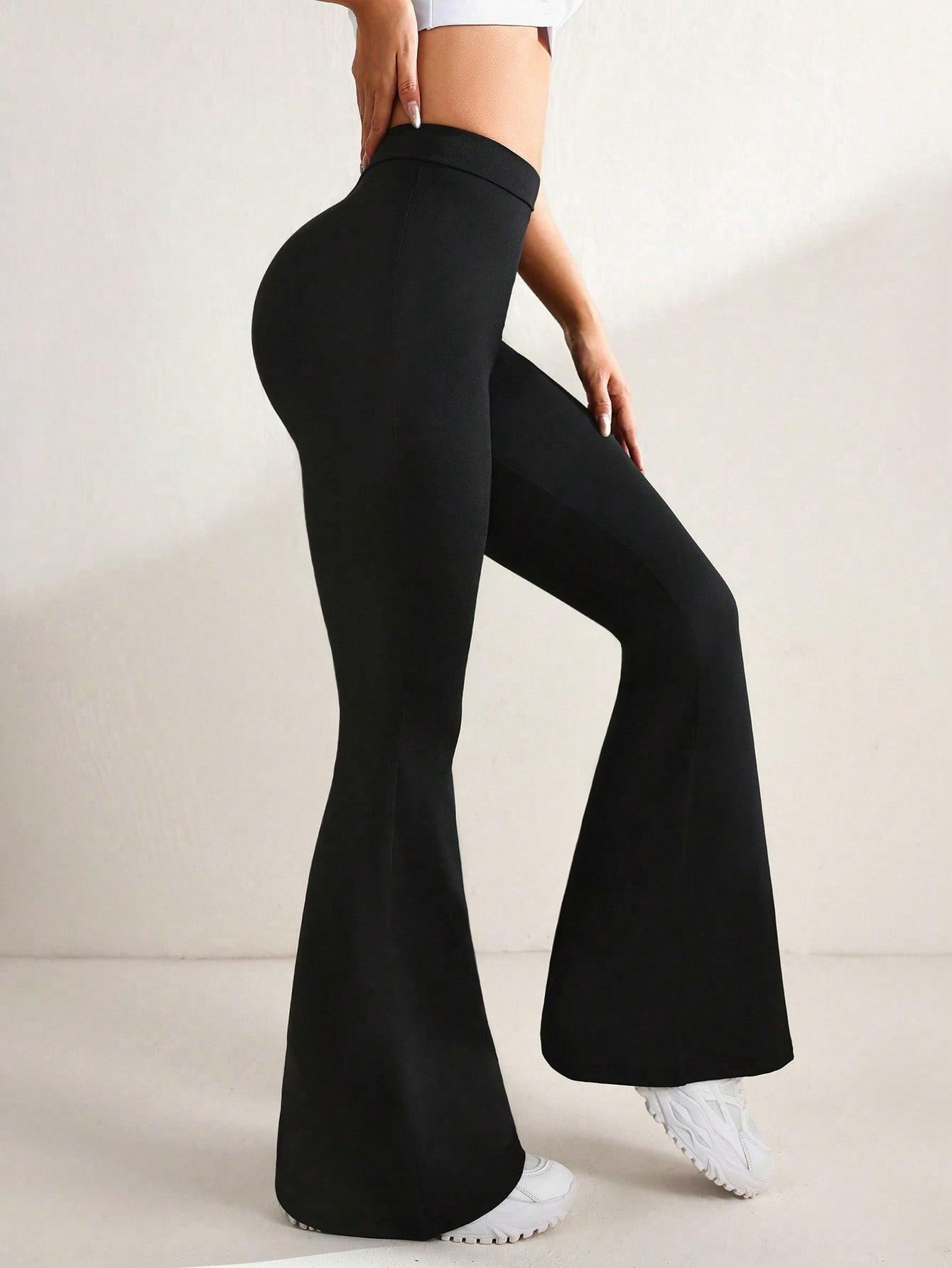 CZARNE LEGGINSY DZWONY