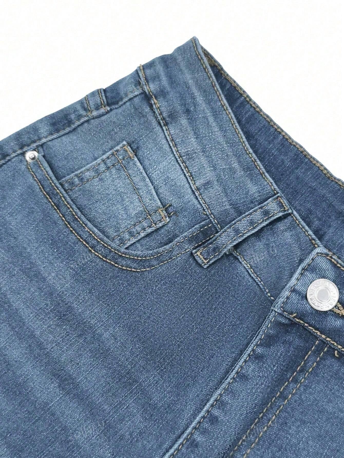 NIEBIESKIE SPODNIE JEANS