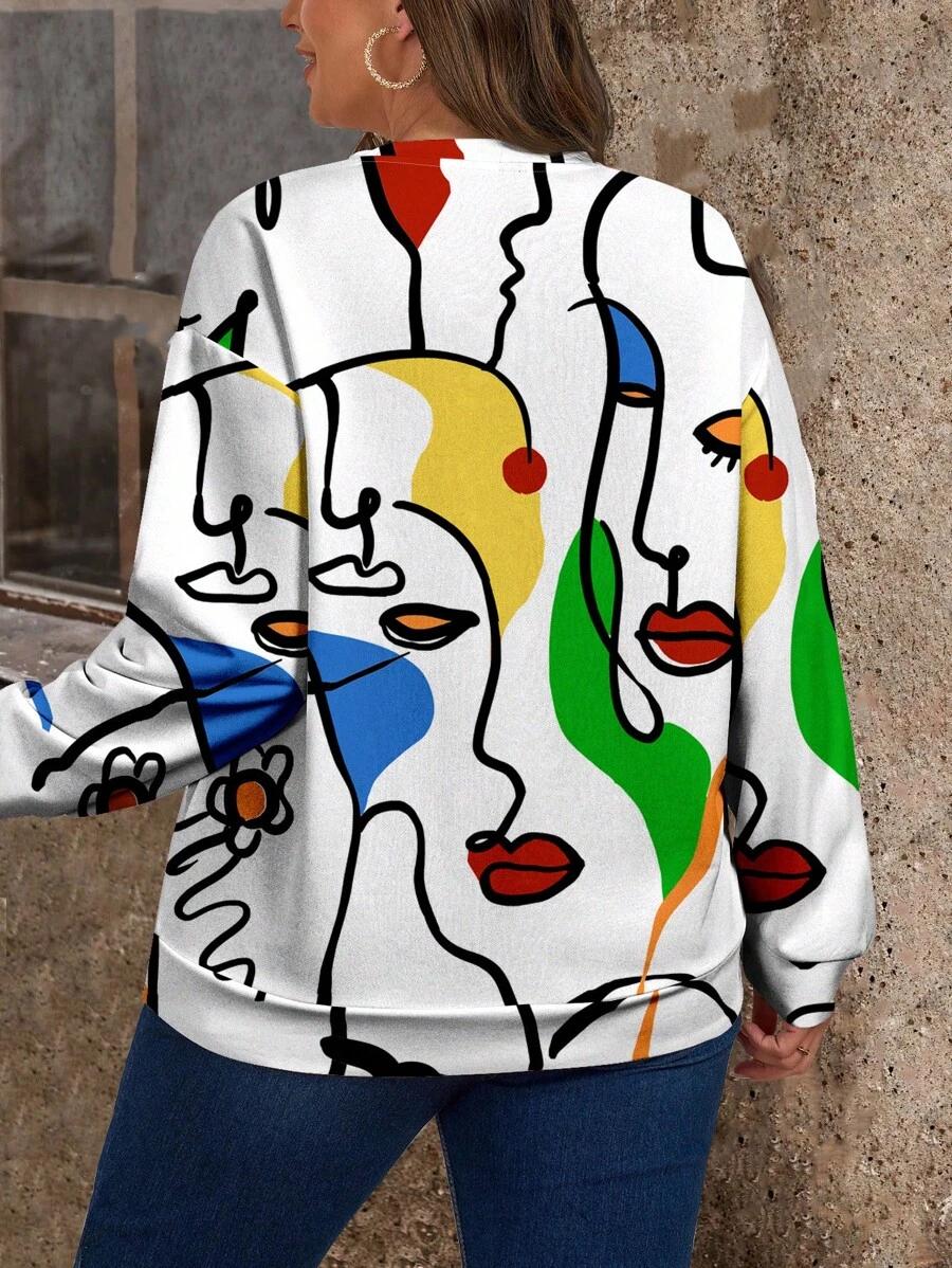 bluza wzór casual