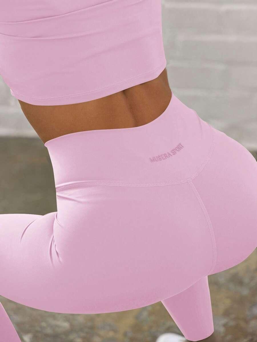 różowe LEGGINSY SPORTOWE
