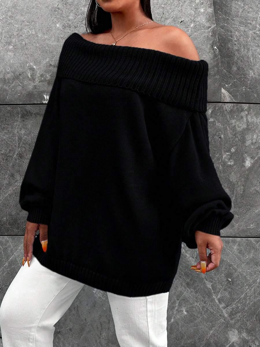 SWETER ODKRYTE RAMIONA