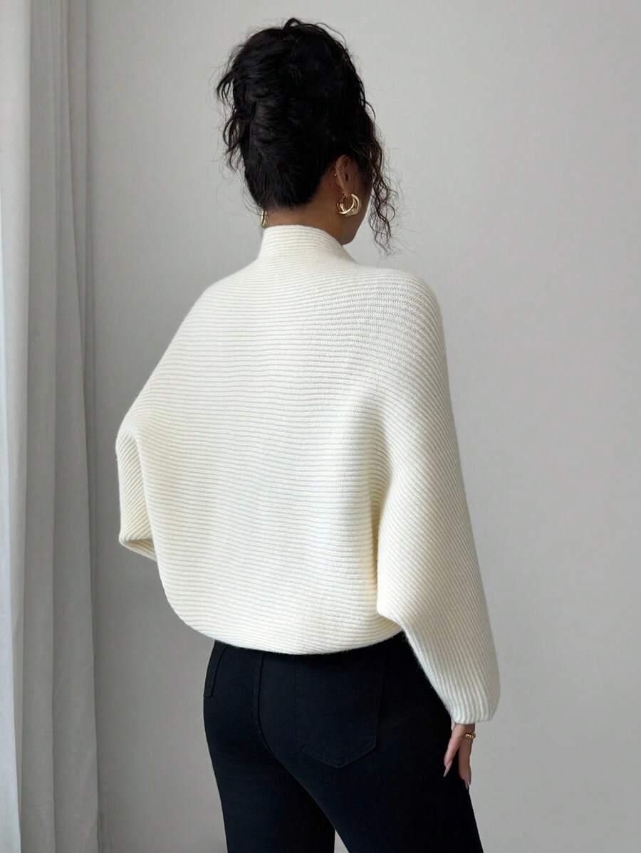 BEŻOWY SWETER CASUAL