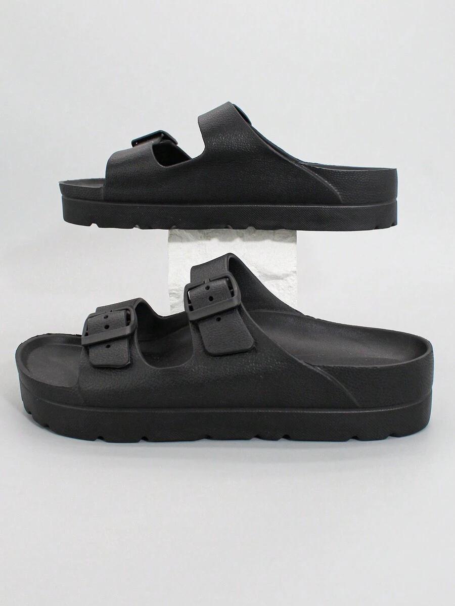CZARNE KLAPKI CASUAL