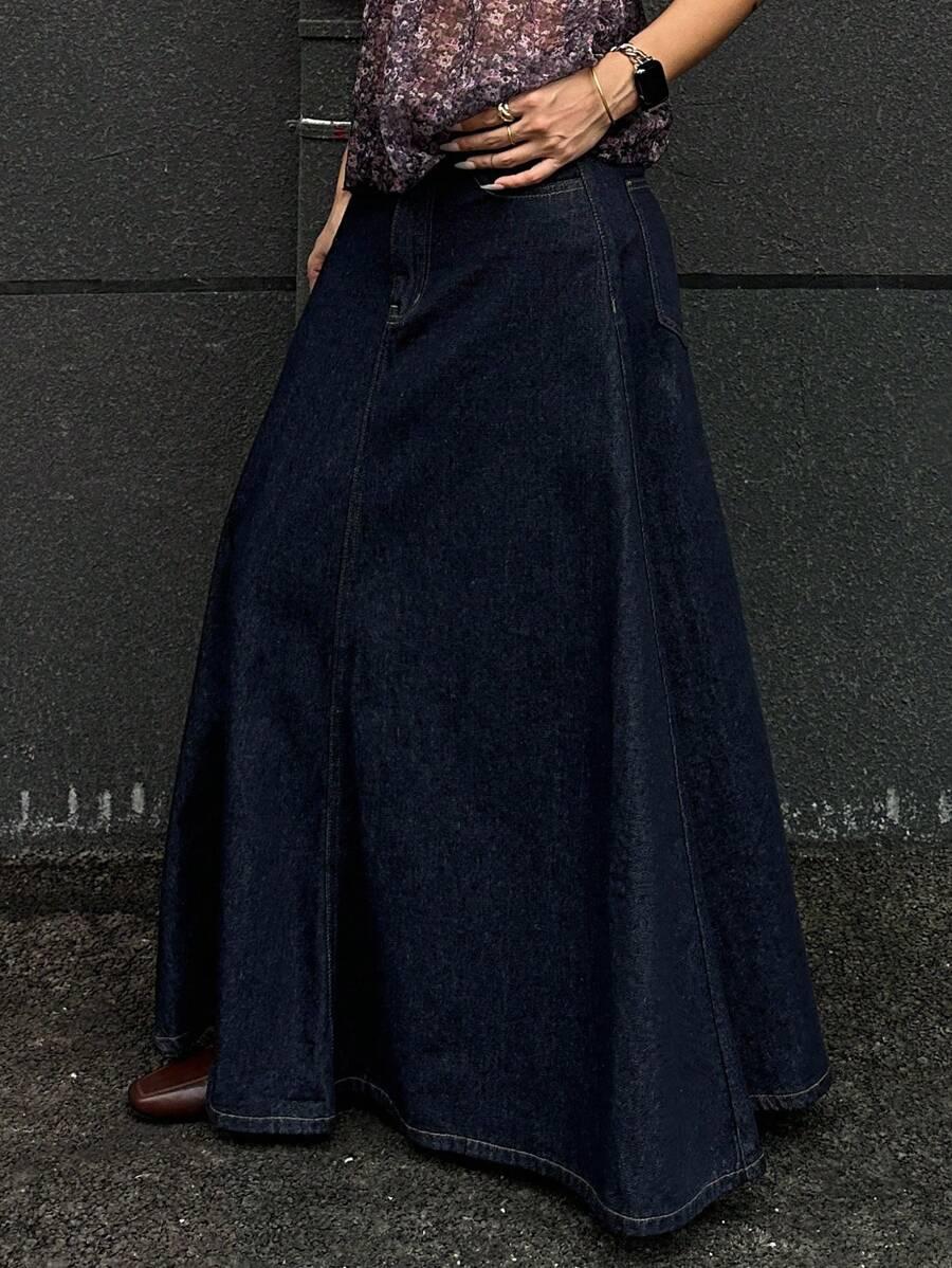 granatowa SPÓDNICA JEANS 
