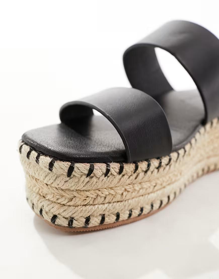 CZARNE KLAPKI ESPADRYLE