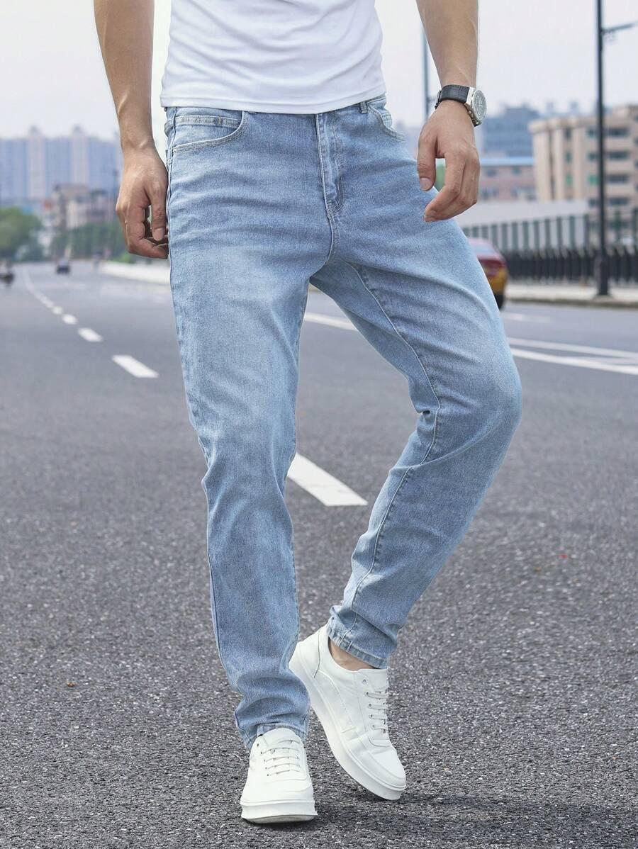 NIEBIESKIE SPODNIE JEANS