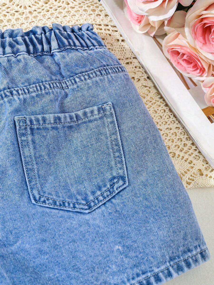 spodenki jeans haft 