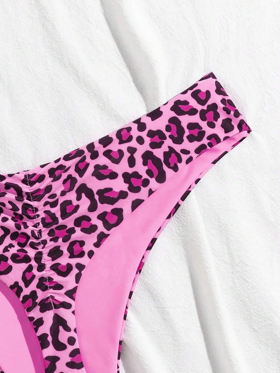 dół of bikini animal print