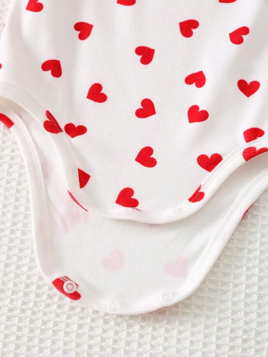 KOMPLET SUKIENKA BODY WZÓR SERCA 