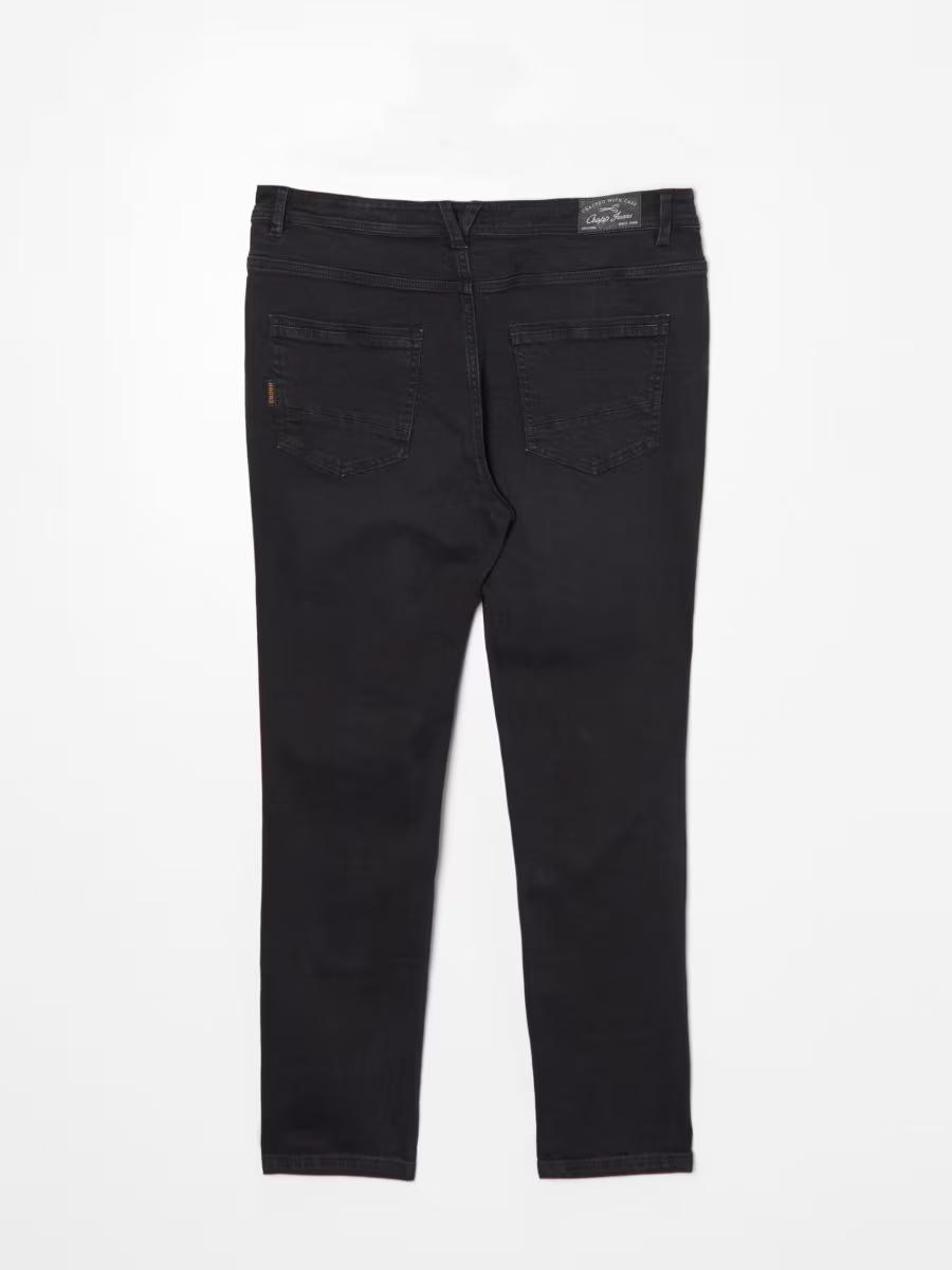 czarne spodnie carrot jeans