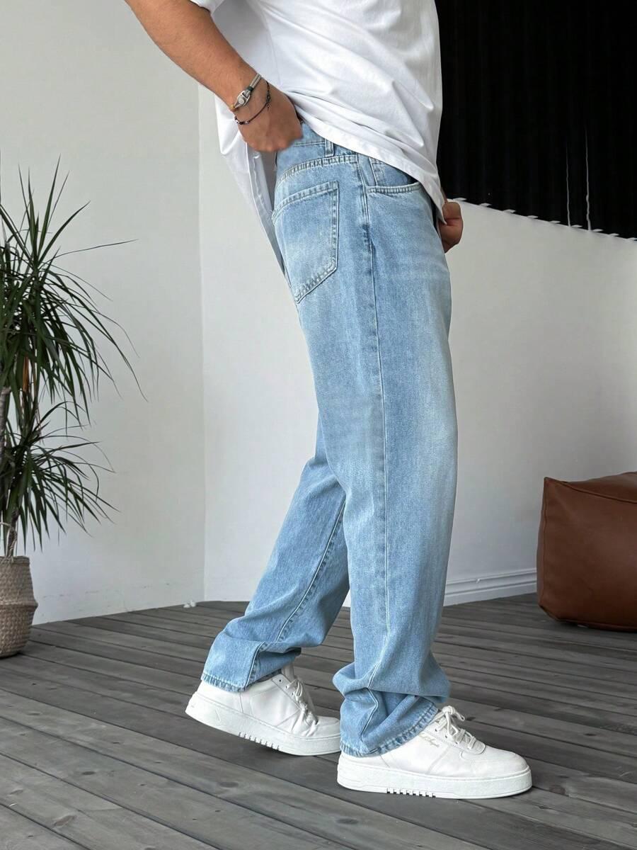 SPODNIE JEANS PROSTA NOGAWKA