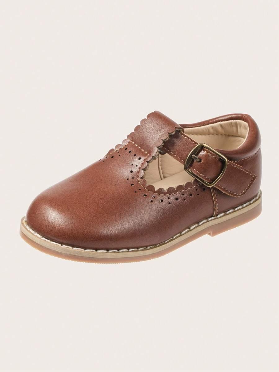 BRĄZOWE BUTY NA RZEPY