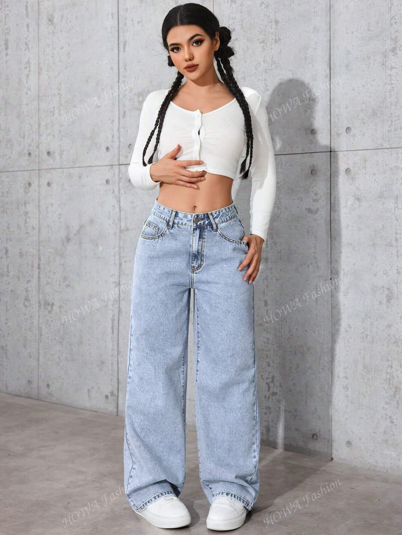NIEBIESKIE SPODNIE JEANS