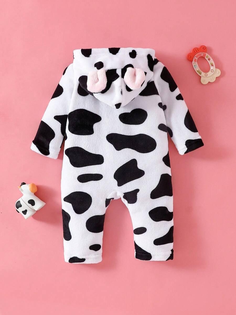 kombinezon animal print uszy zamek