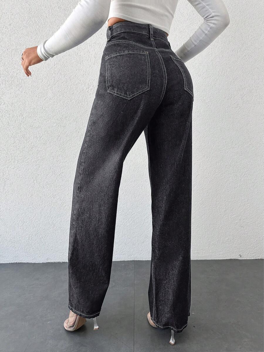 szare spodnie jeans