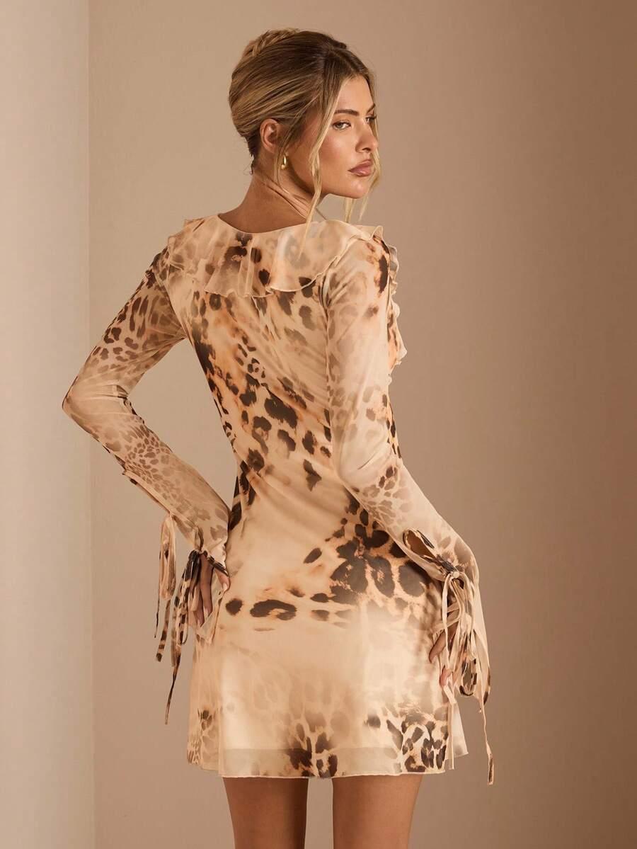 MINI SUKIENKA ANIMAL PRINT 