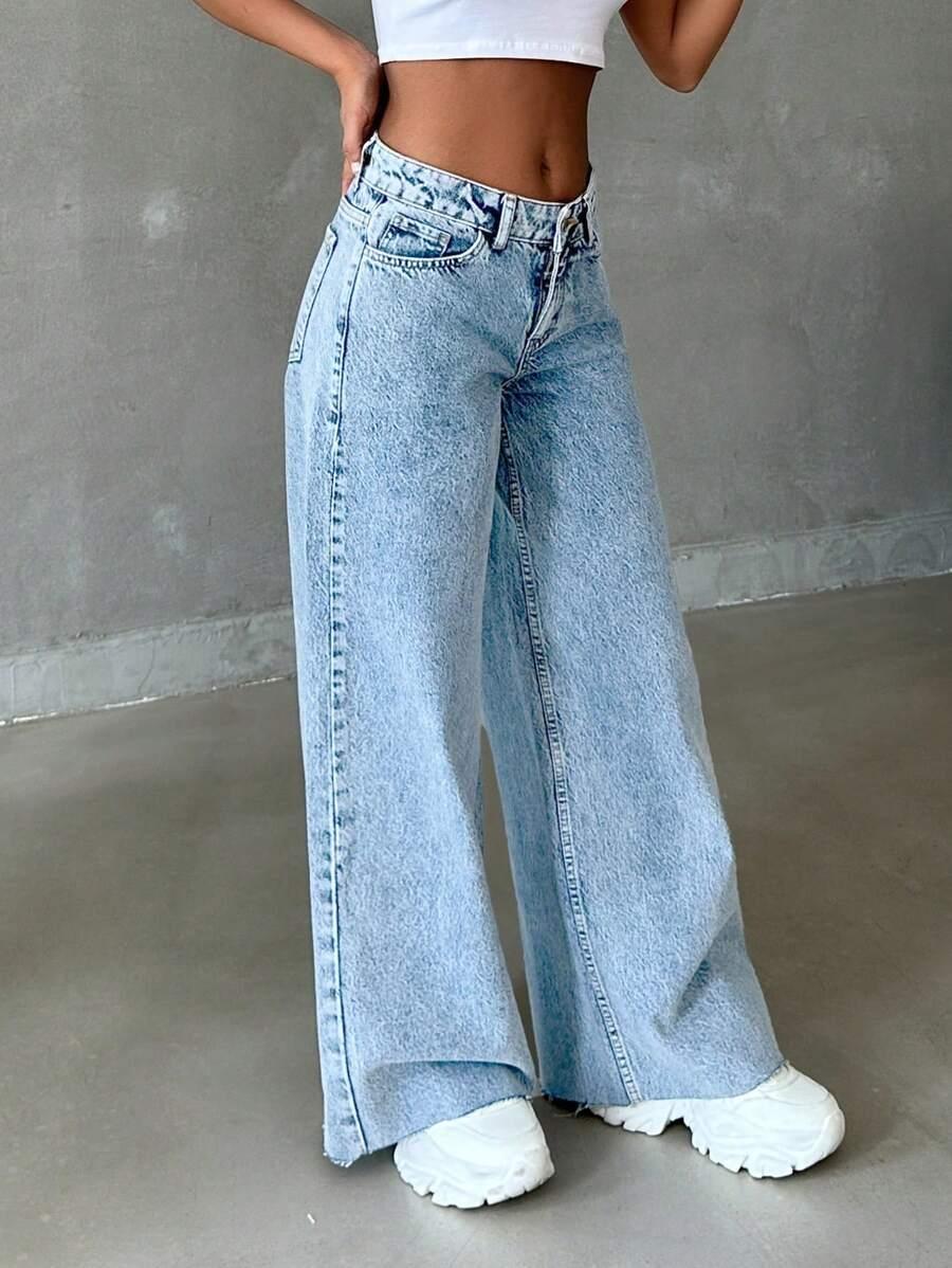 NIEBIESKIE SPODNIE JEANSY
