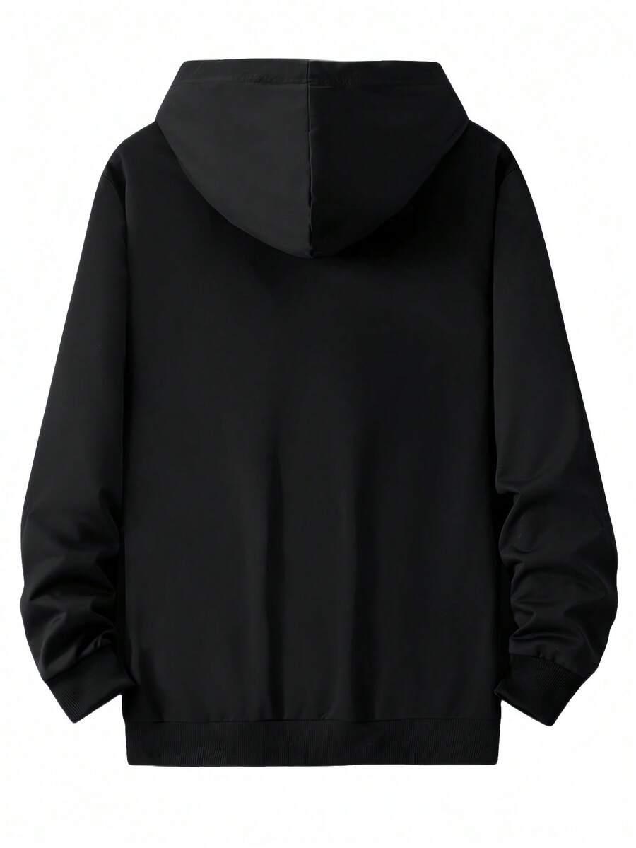 CZARNA BLUZA Z KAPTUREM 
