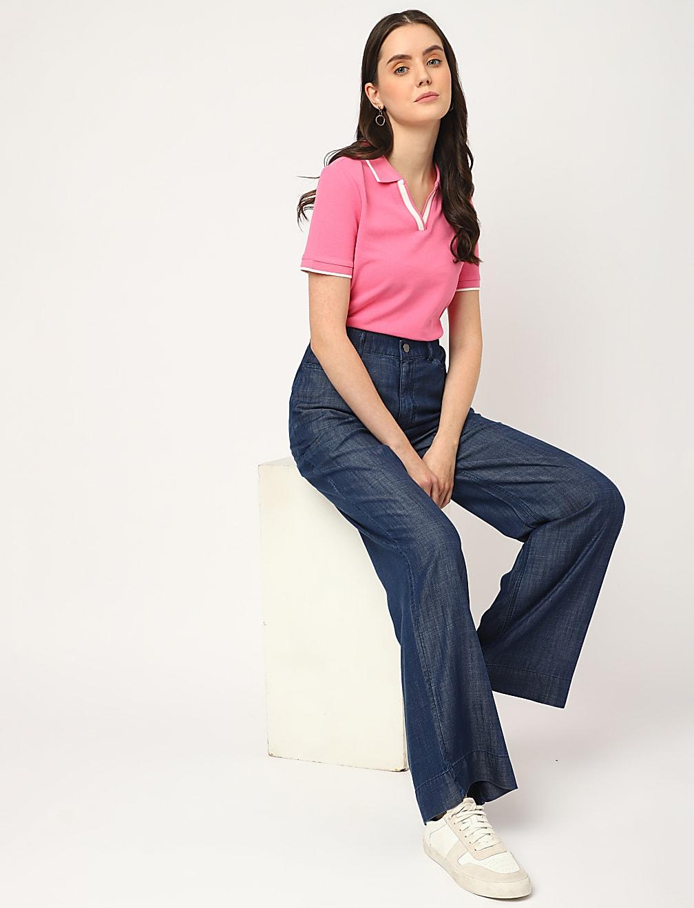 niebieskie spodnie jeans T57-4225K-QP