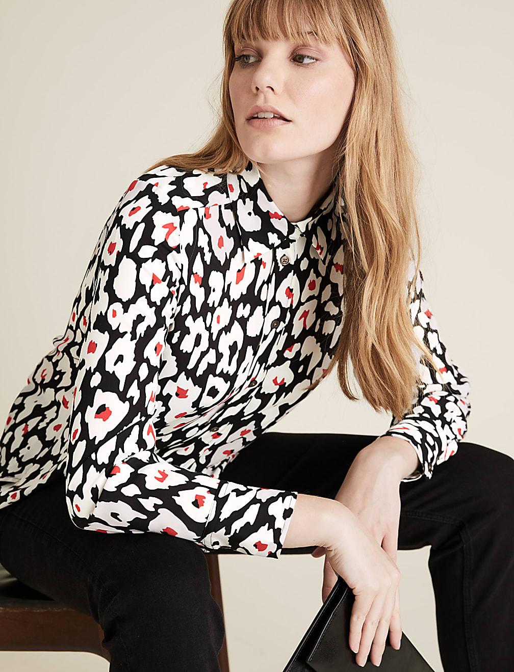 koszula animal print T43-3602-ZZ