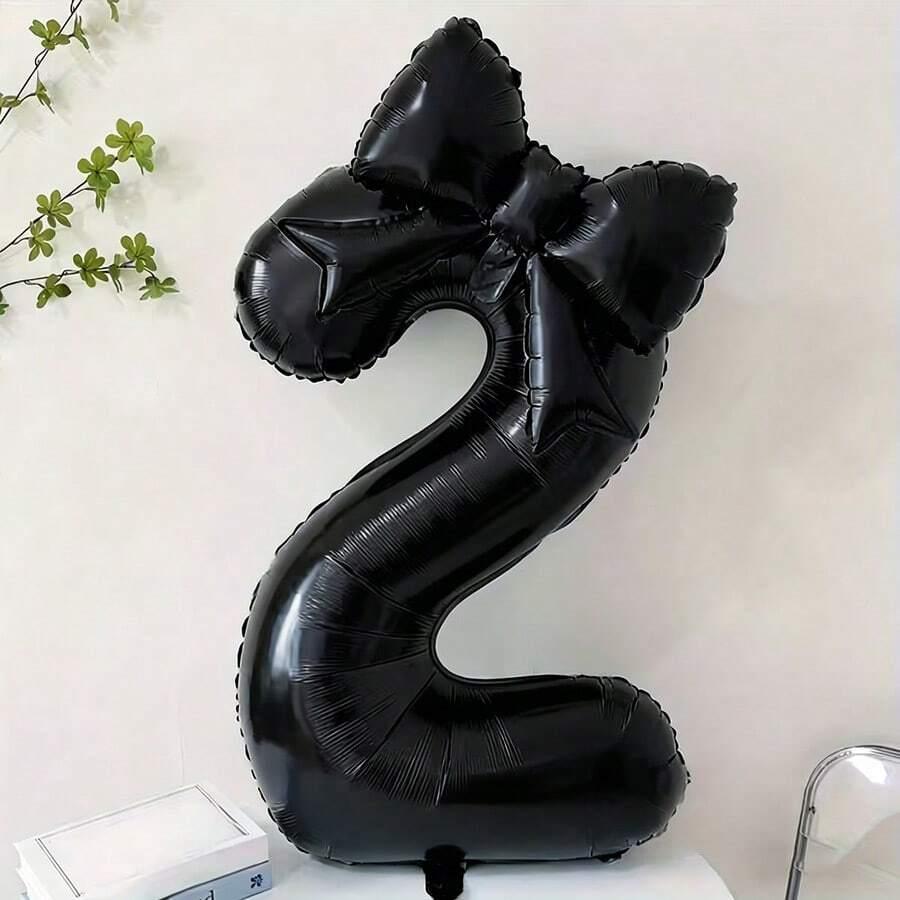 czarny balon liczba 2