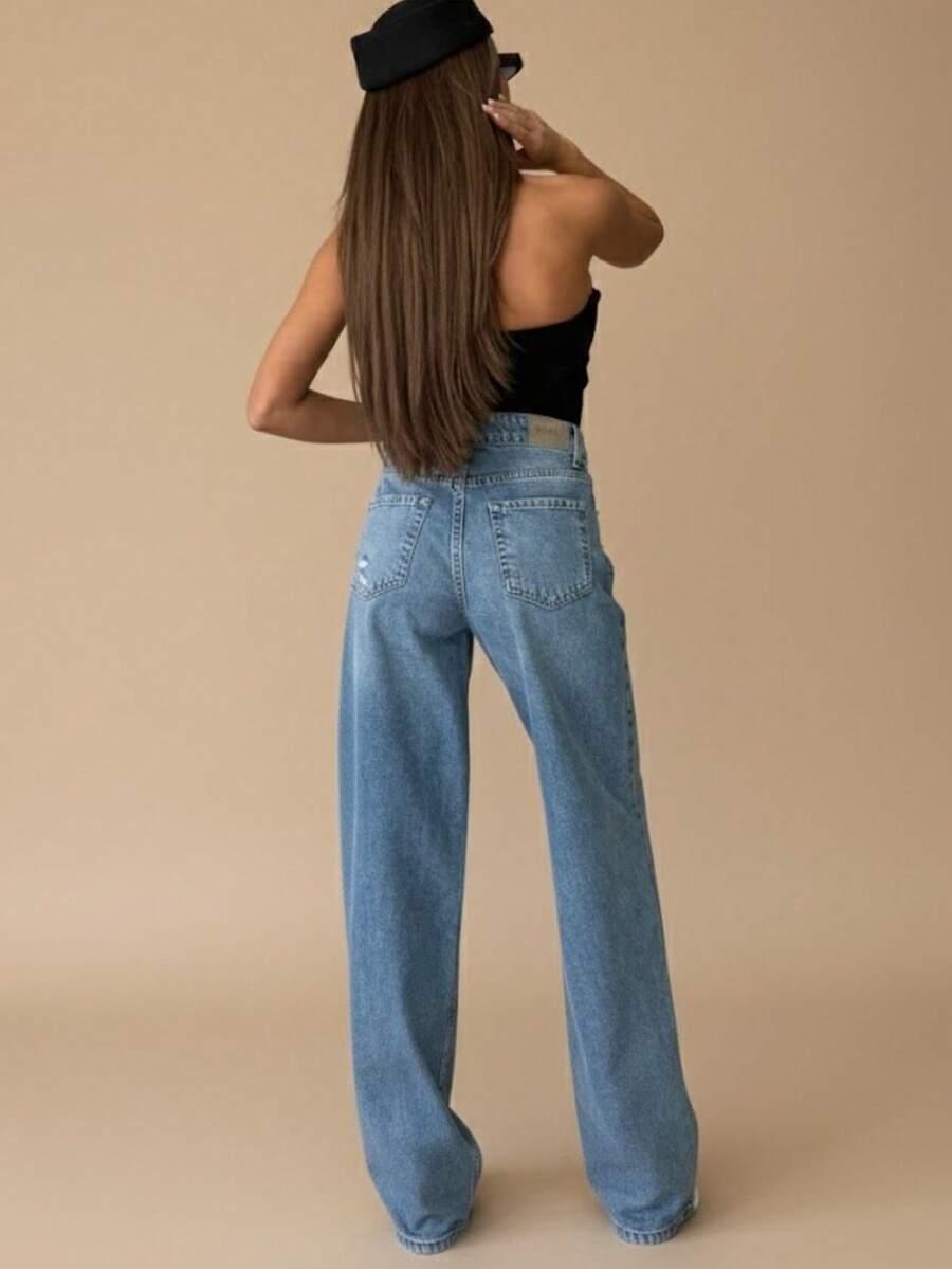 NIEBIESKIE SPODNIE JEANS