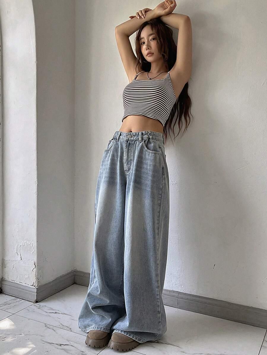 NIEBIESKIE SPODNIE JEANS