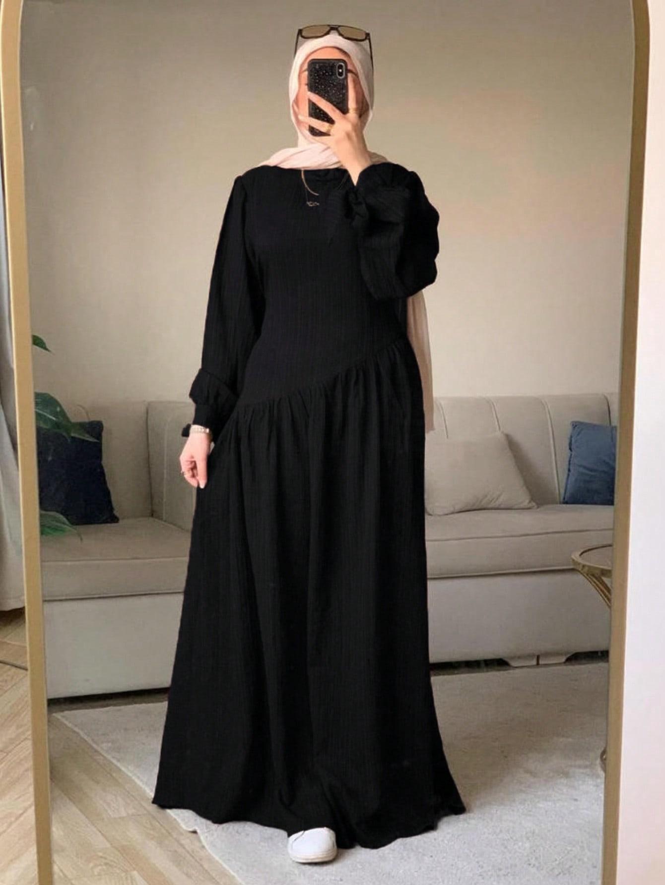 CZARNA SUKIENKA MAXI