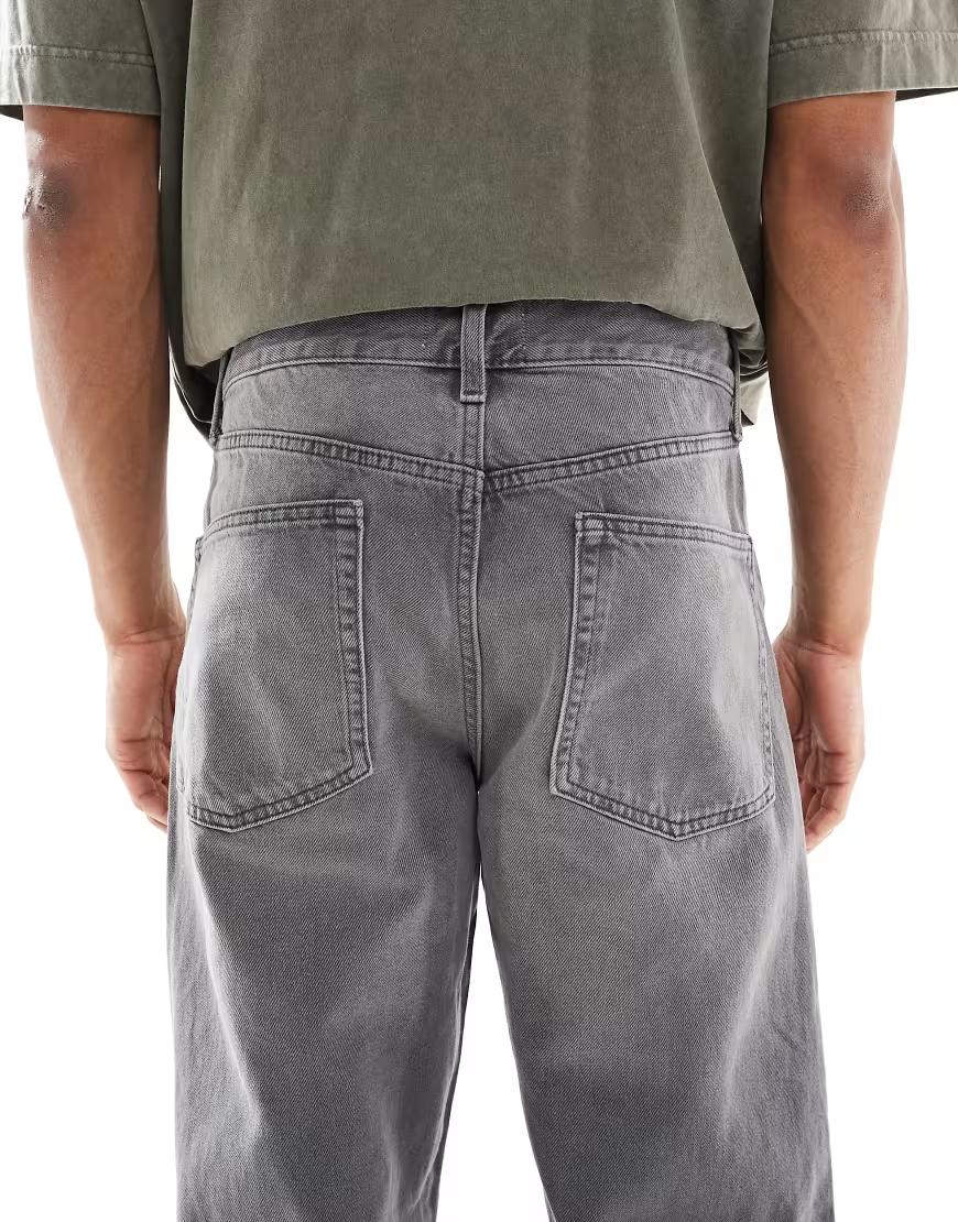 SZARE SPODNIE JEANS