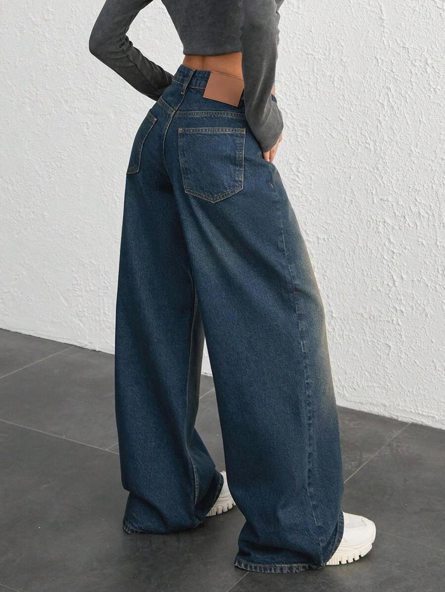NIEBIESKIE SPODNIE JEANS 